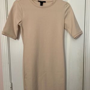 NWT cream colored body con dress
